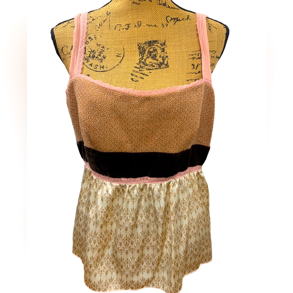 Women’s multicolored Y2K silk, velveteen, The Limited Tank Top